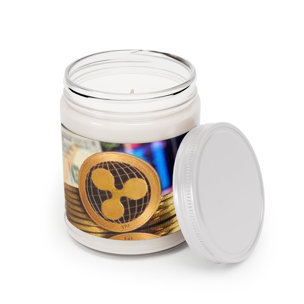 Ripple Crypto Coin Candle 9oz Soy Jar | Ripple Ripple XRP Candle