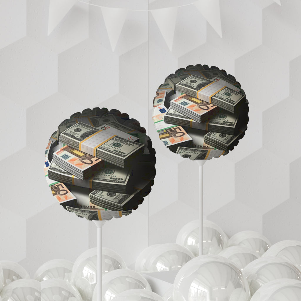 Stacked Cash Print Balloon Round Balloon