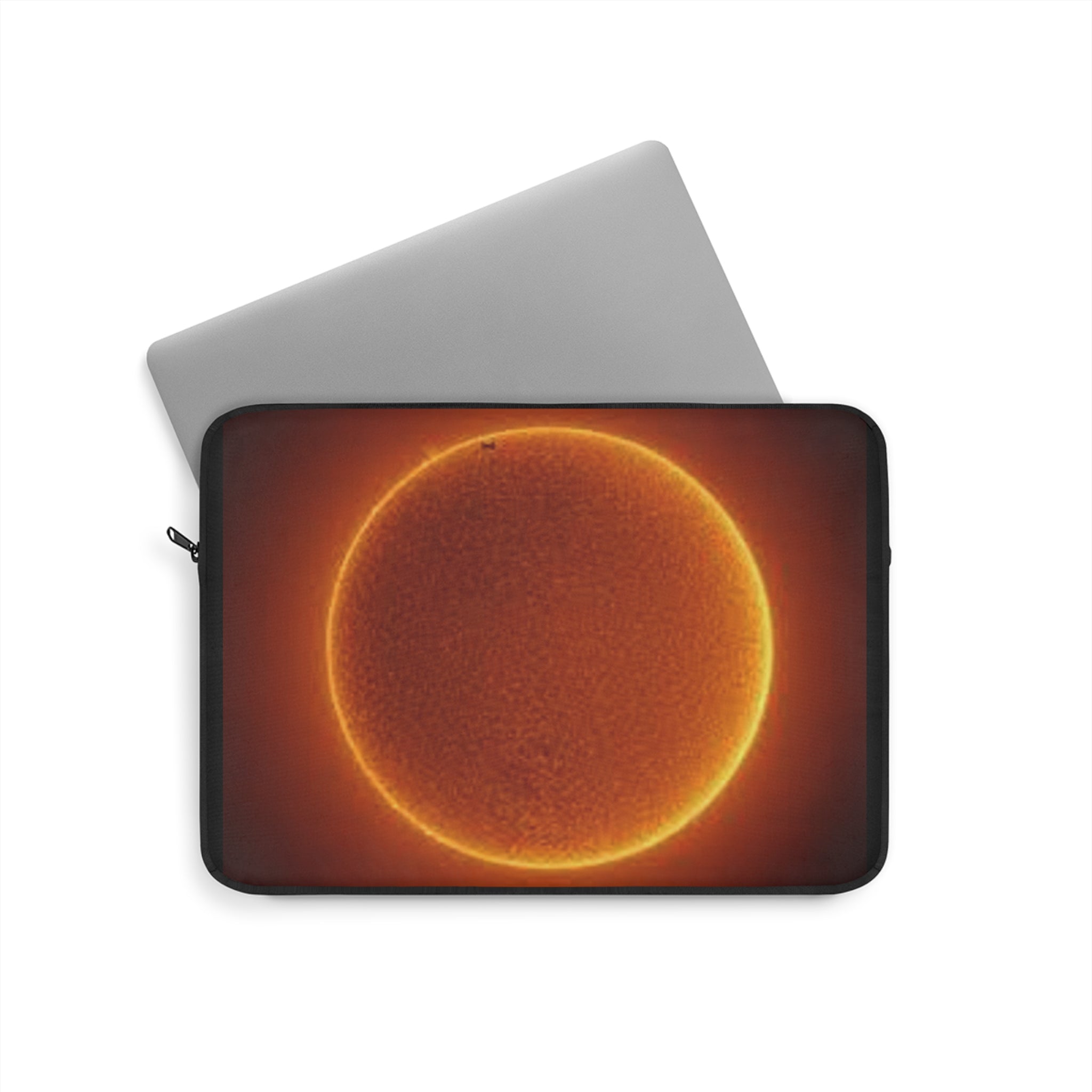Solar Disc Laptop Sleeve | Sun Photography, Cosmic Orange Glow