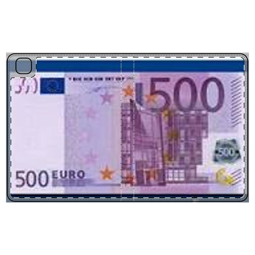Étui folio pour tablette avec billet de 500 euros | Étui pour tablette avec impression de billets