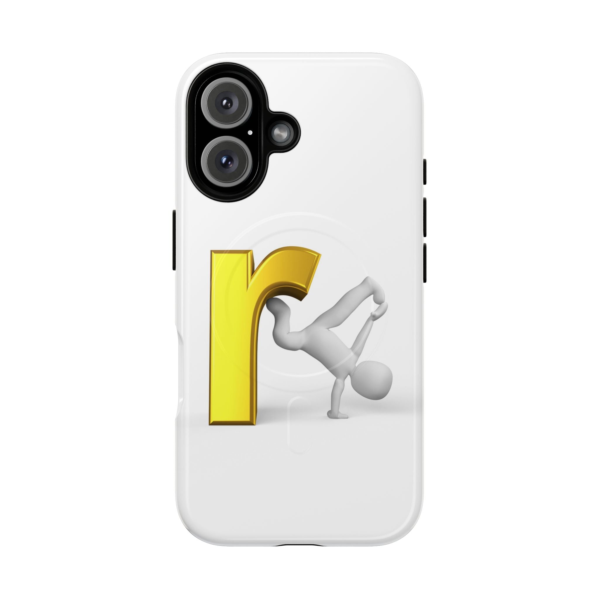 Yellow Letter R Breakdance Phone Case | Tough Magnetic Case