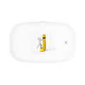 Yellow Letter J Icon UV Phone Sanitizer and Wireless Charging Pad | Logo Charging Station