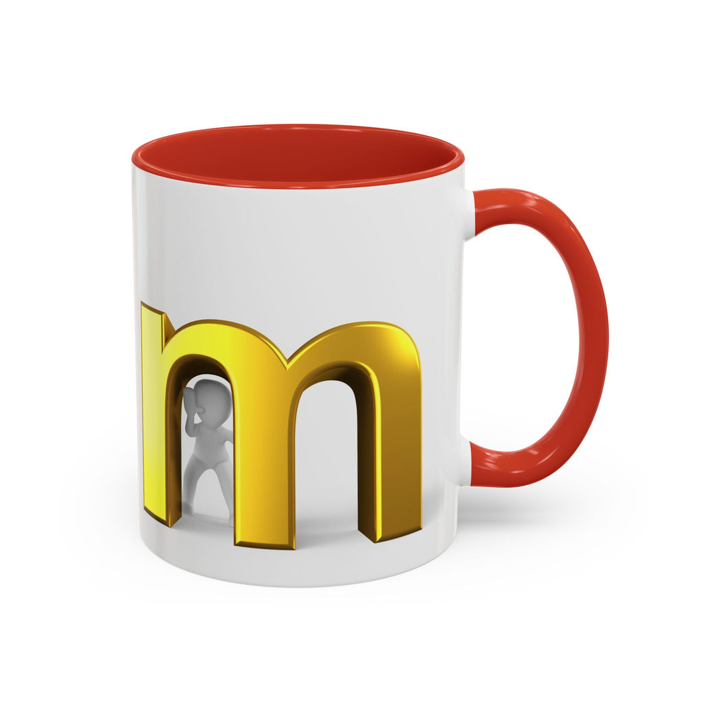 Gold Letter M Monogram Mug | Accent Coffee Mug