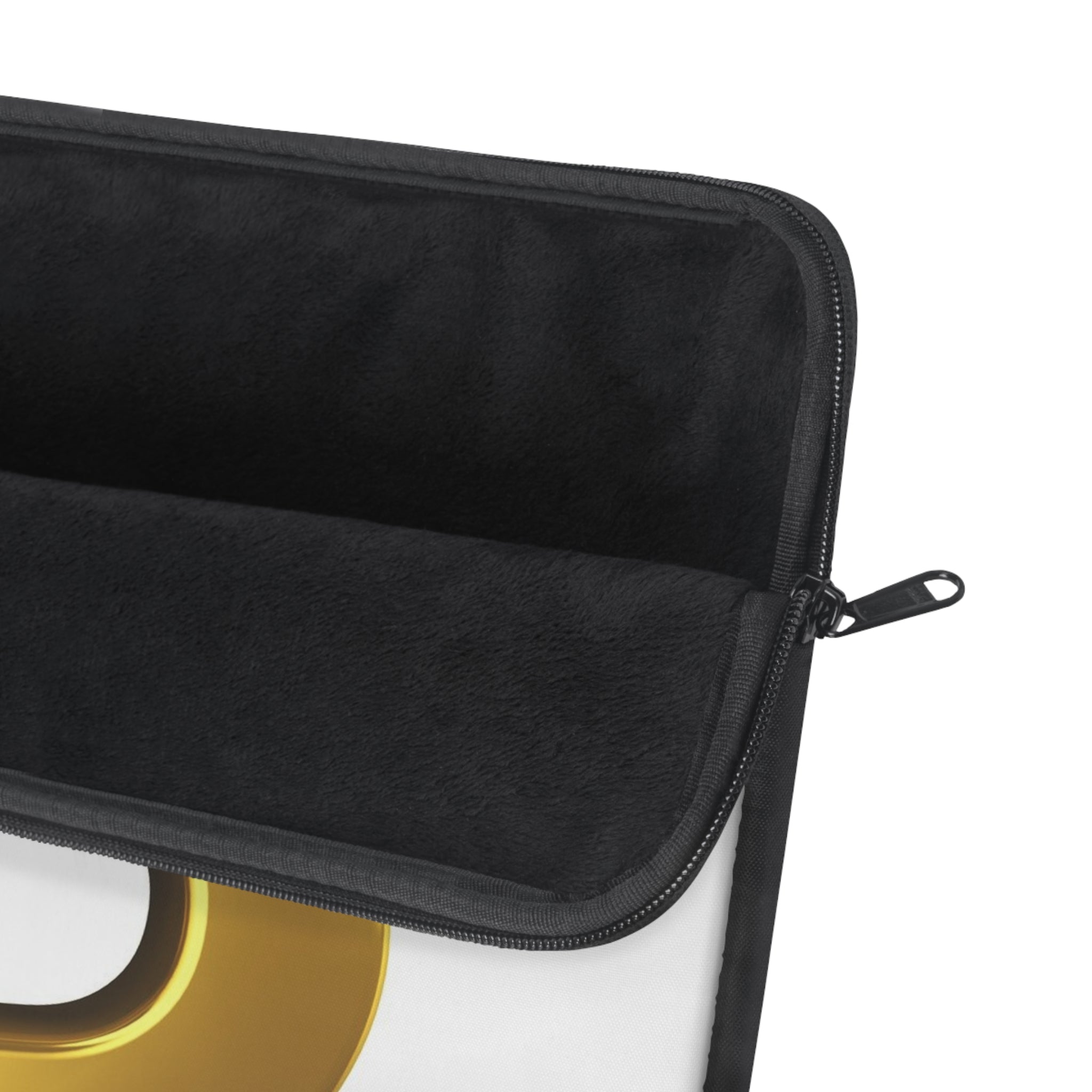 Gold Letter B Initial Laptop Sleeve | Monogram Alphabet Case