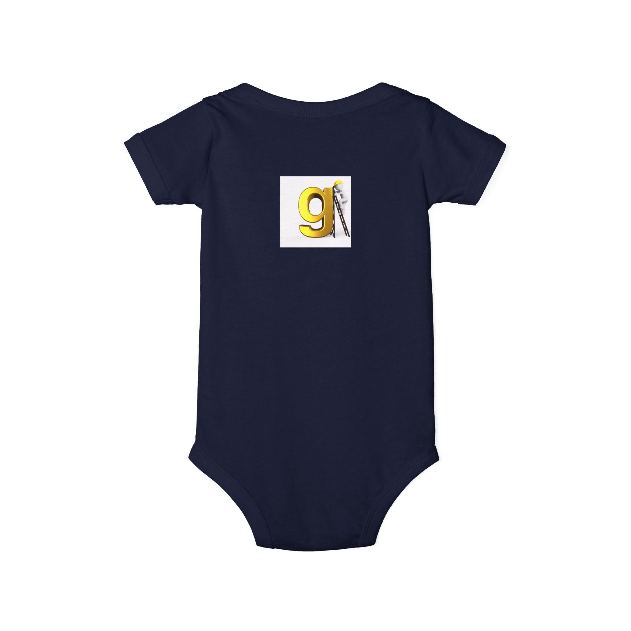 Yellow Letter G with worker Onesie | Baby Bodysuit, Alphabet Initial