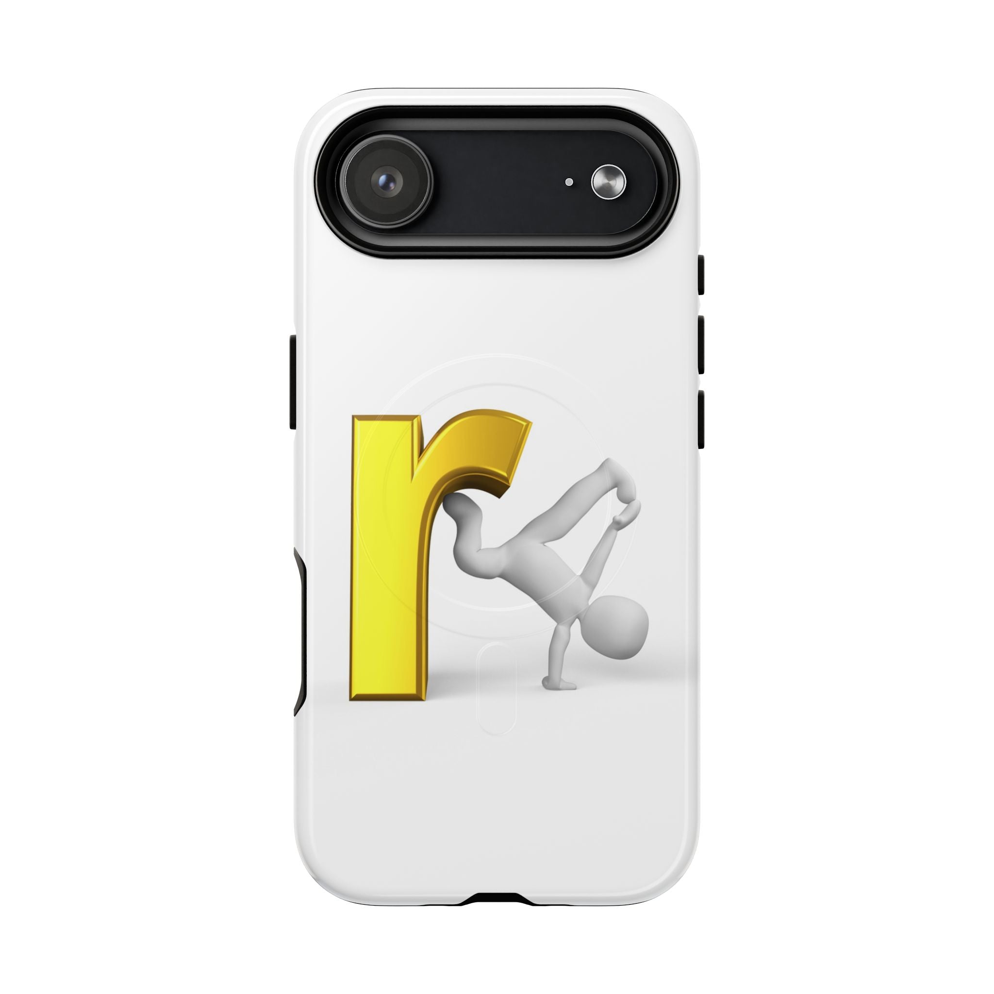 Yellow Letter R Breakdance Phone Case | Tough Magnetic Case
