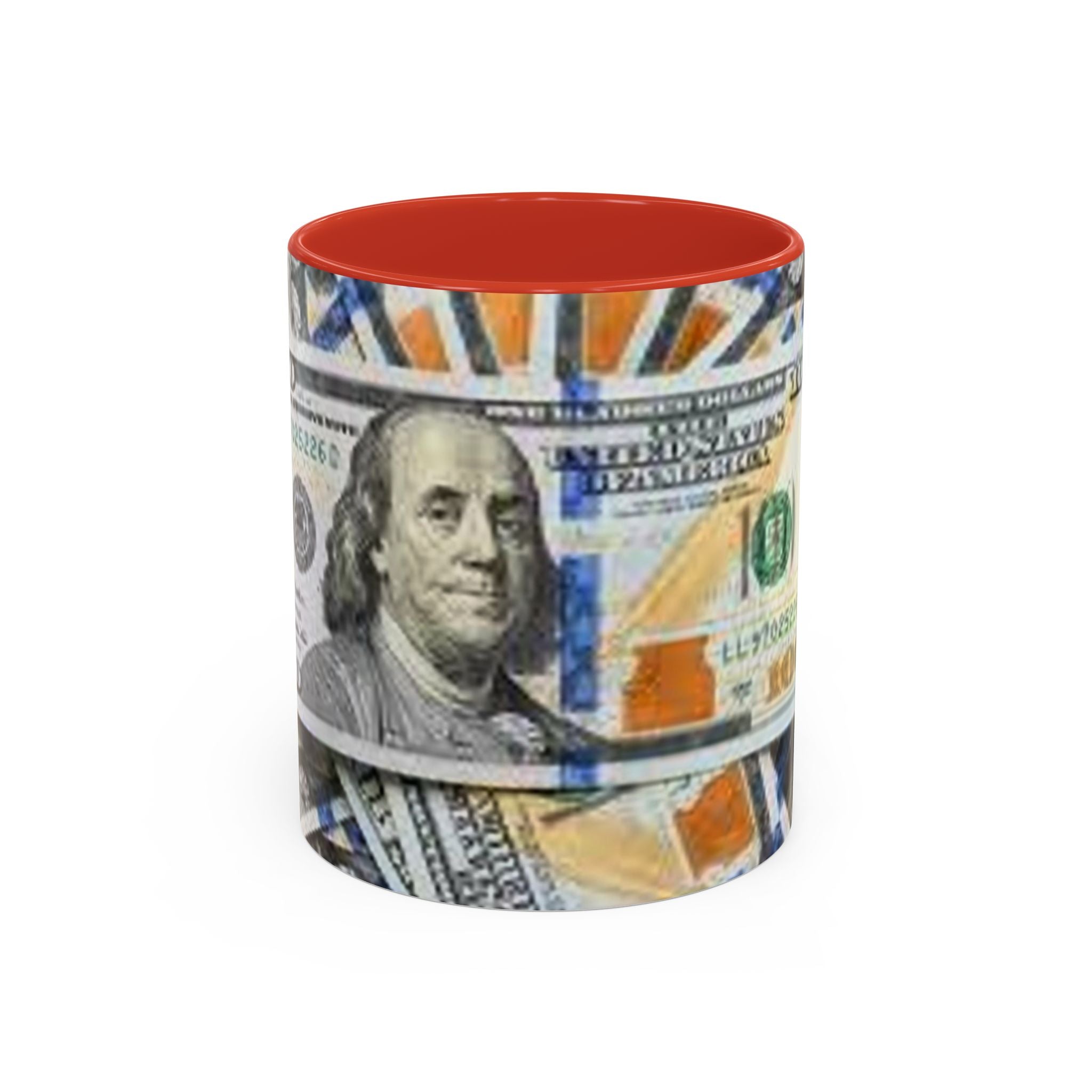 Tasse Billets de cent dollars | Tasse à café bicolore