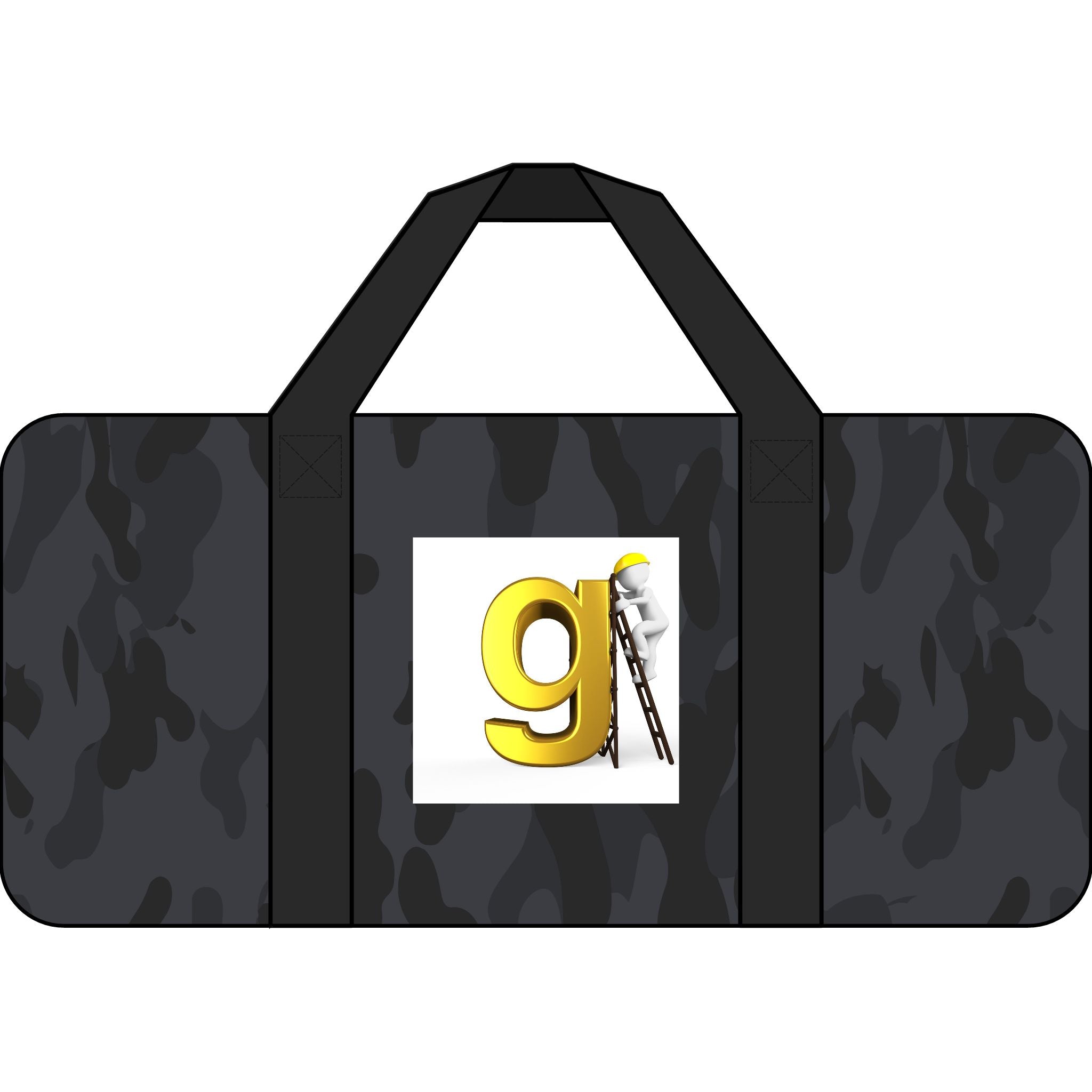 Yellow G Letter Logo Tripper Duffel Bag | Checker Strap, Camouflage Option