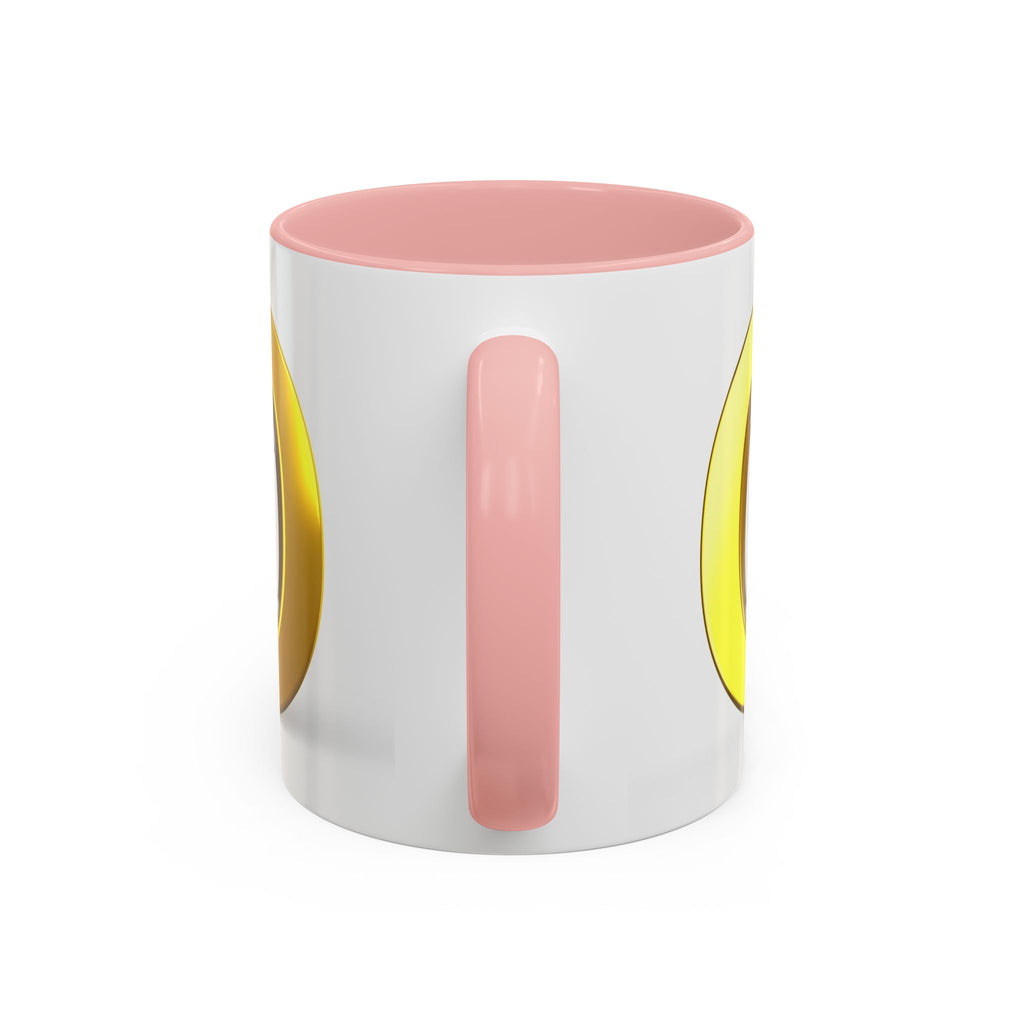 Stick Figure Inside Gold Letter O Mug | Accent Coffee Mug 11oz 15oz