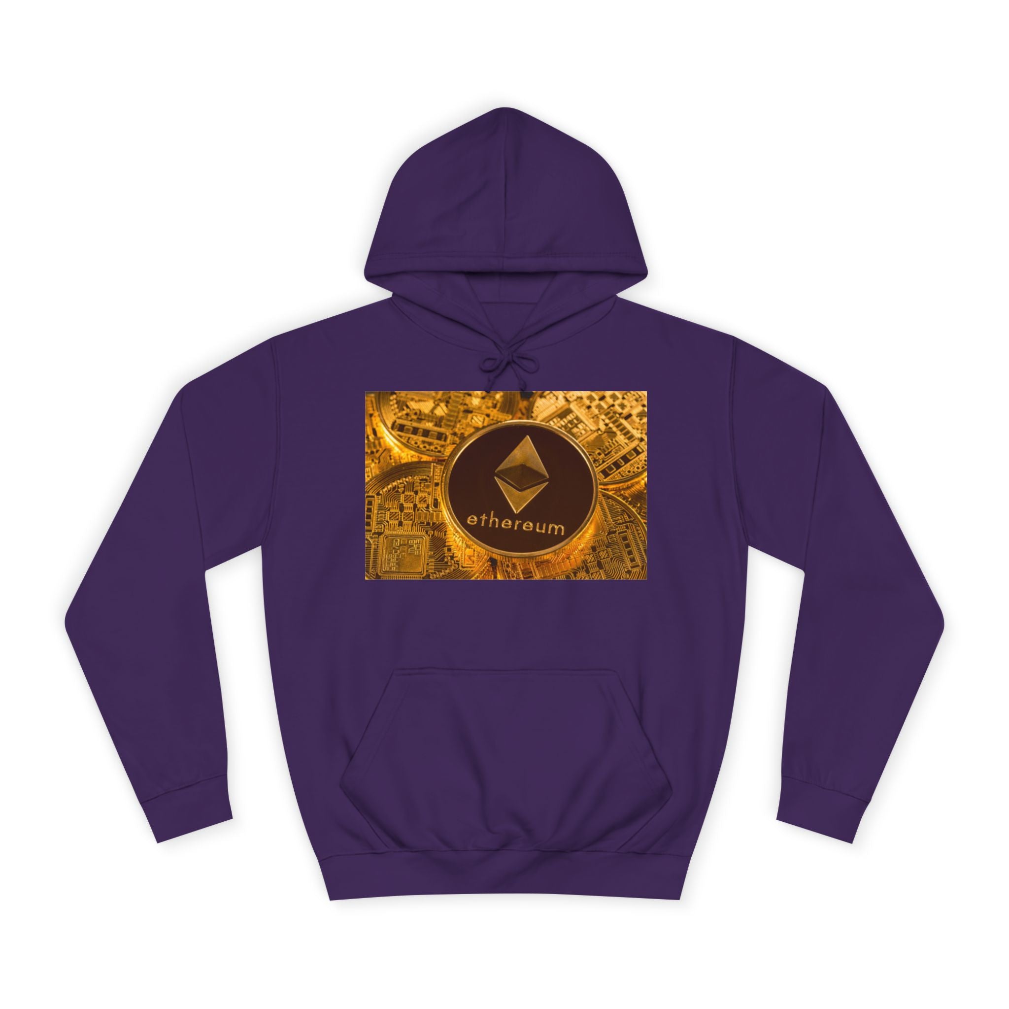 Sweat à capuche Ethereum Coin | Sweat-shirt logo Crypto, design Blockchain