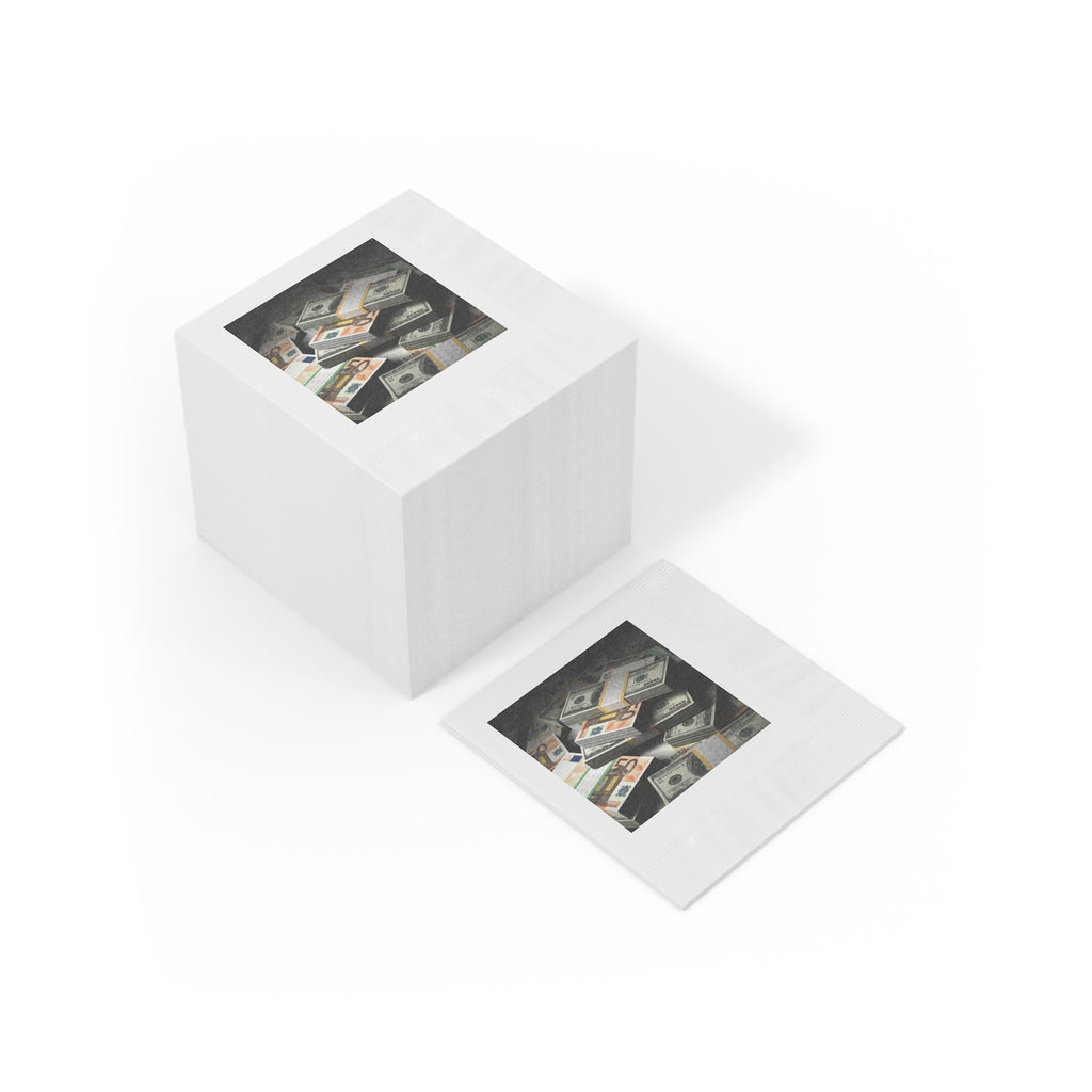 Billionaire White Coined Napkins