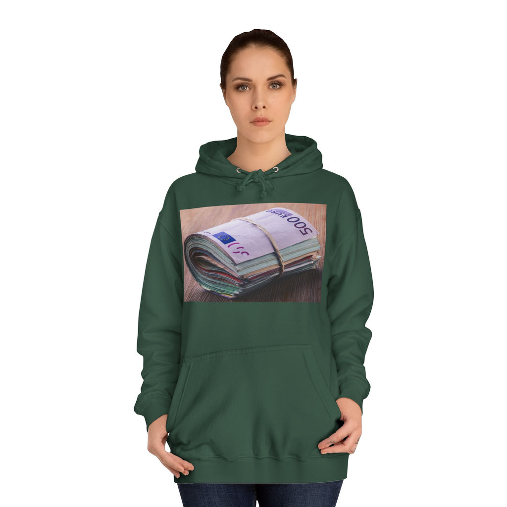 Rolled Currency Stack Hoodie | Money Print, Cash Bundle