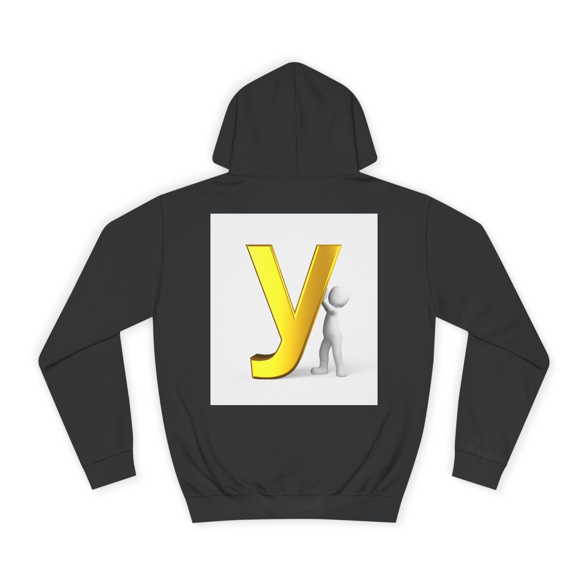 Yellow 3D Letter Y hoodie | Letterman Monogram Initial Sweatshirt