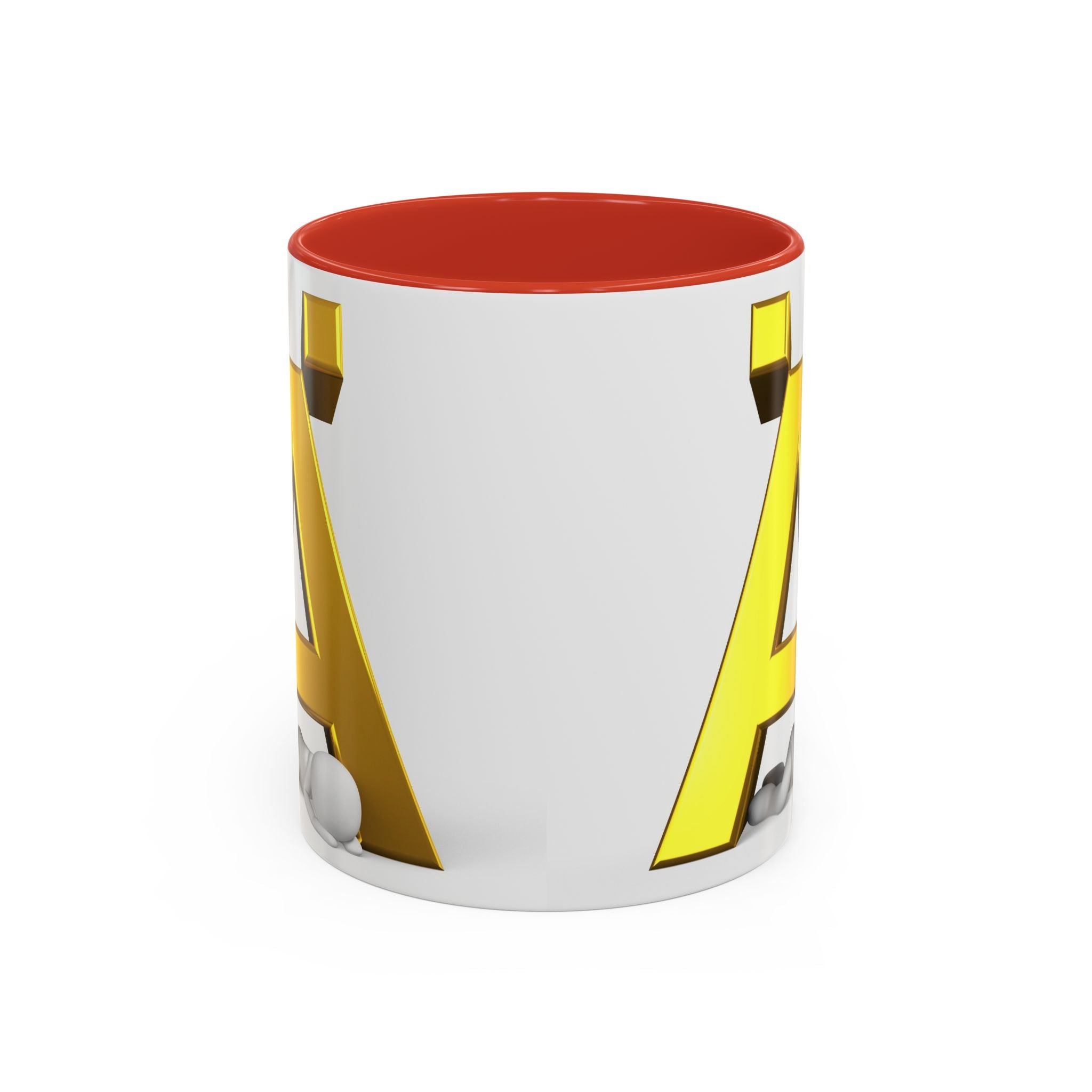 Gold 3D Letter Ä Accent Coffee Mug 11oz 15oz | Monogram Initial Ceramic Mug