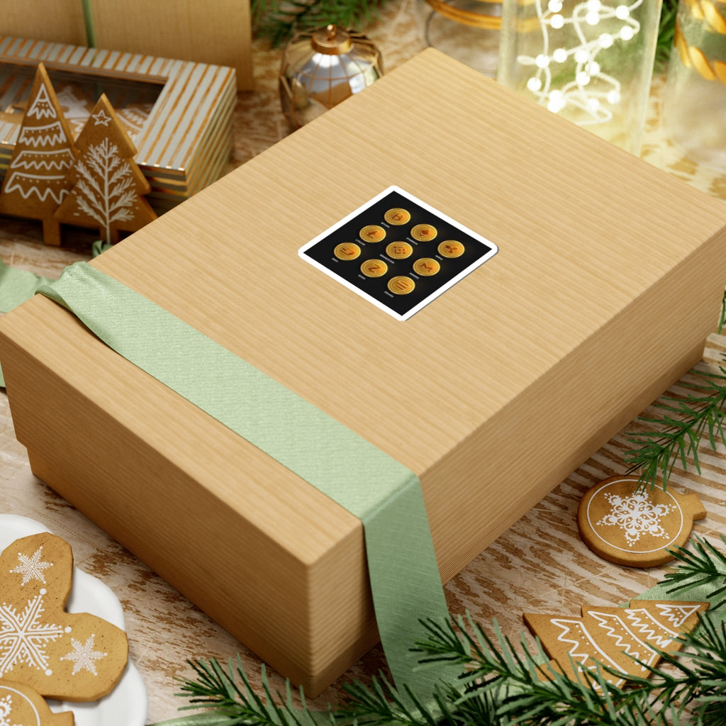 Cryptocurrency Coin Icons Kiss-Cut Stickers