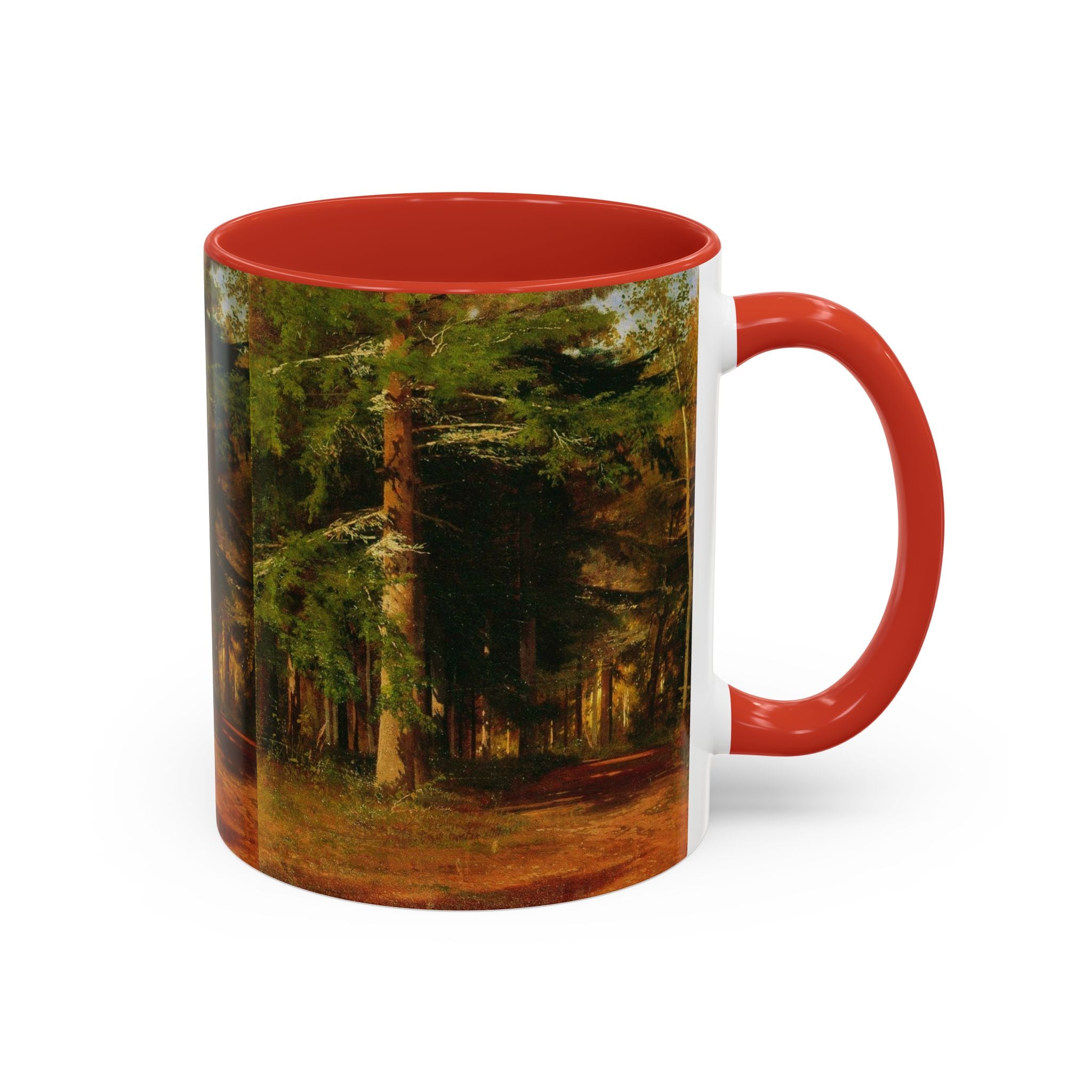 Waldweg-Malerei Tasse | Akzent-Kaffeetasse 11oz 15oz