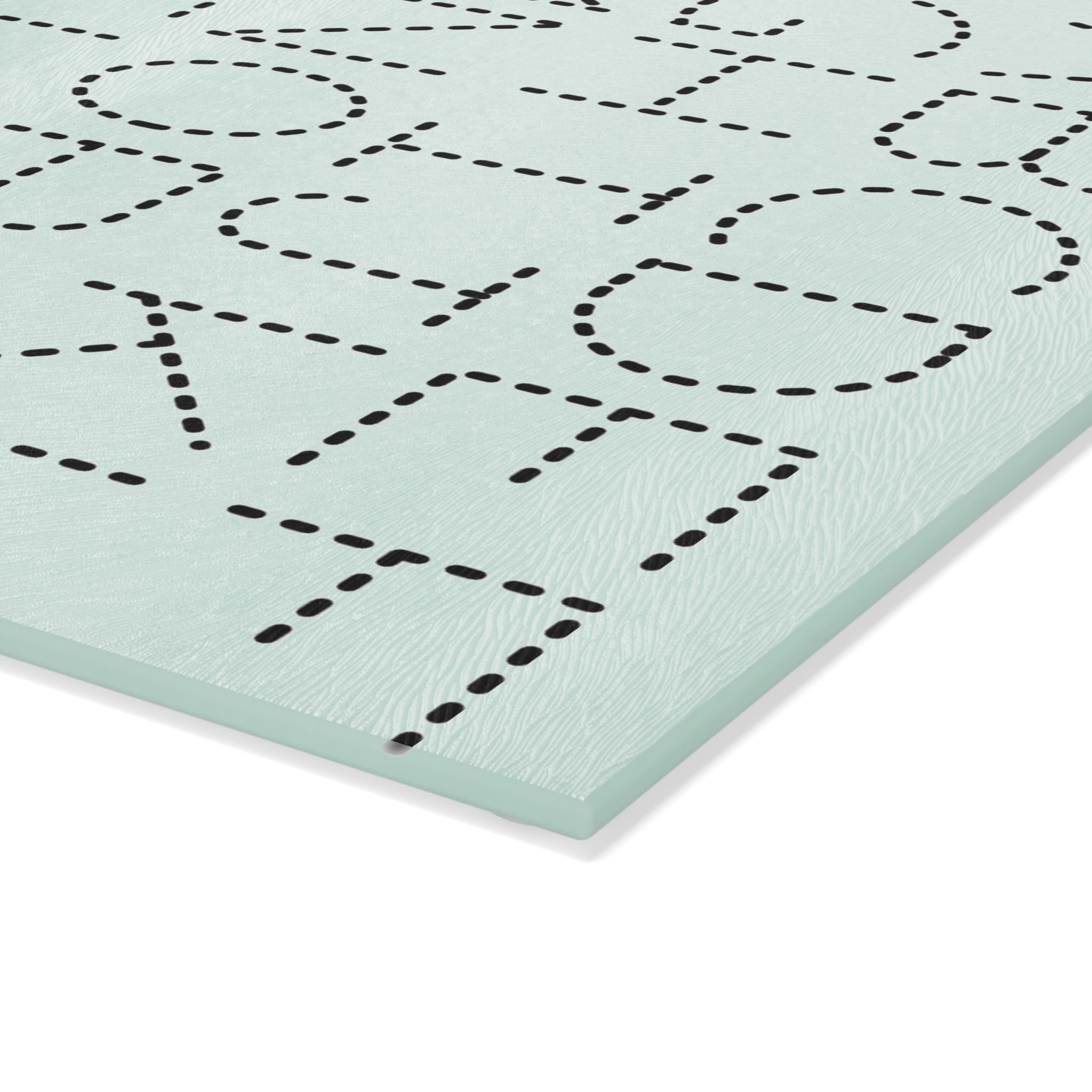 Dotted Alphabet & Numbers Glass Cutting Board | Educational Kitchen Decor
