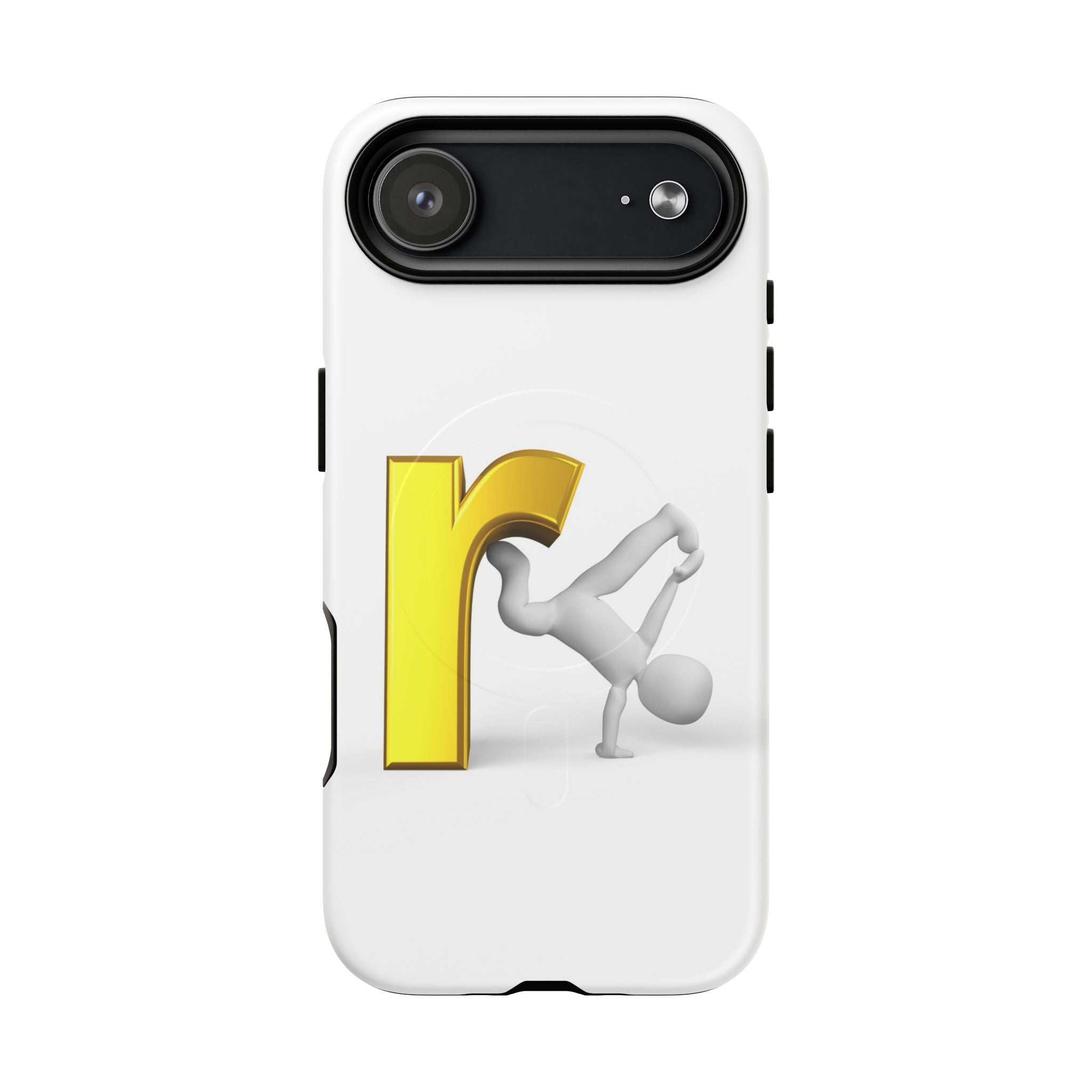 Yellow Letter R Breakdance Phone Case | Tough Magnetic Case