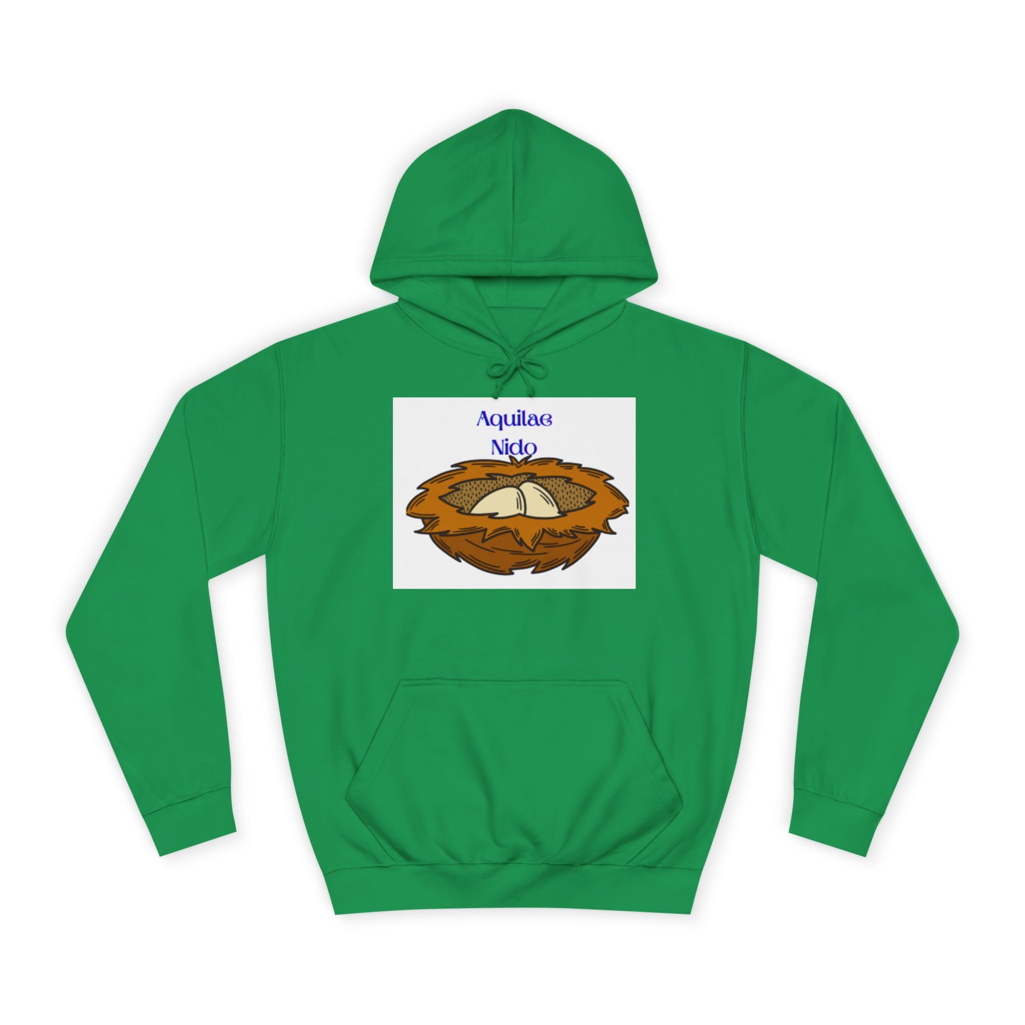 Sweat à capuche illustration Nid Aquilae Nido | Style blason universitaire