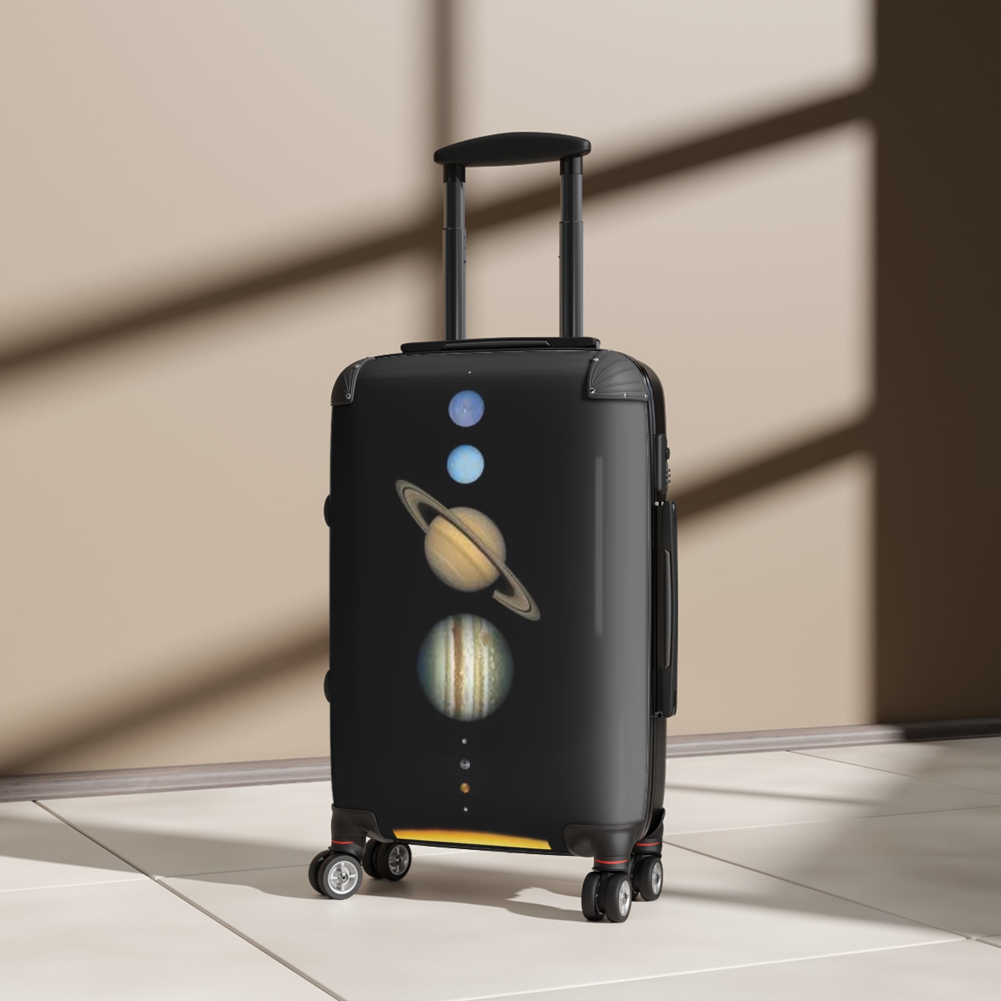 Vintage Planets Solar System Suitcase | Space Travel Luggage