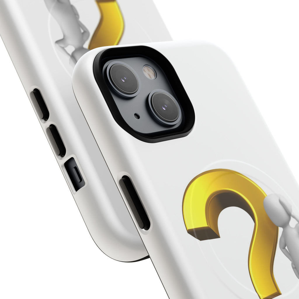 3D Question Mark Figure phone case | Tough Magnetic Case