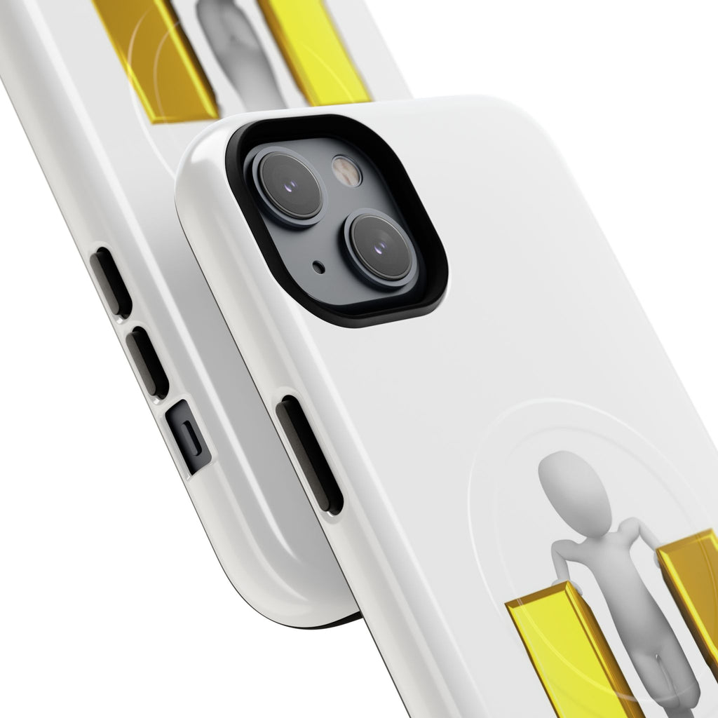 3D Person with Gold Letter U phone case | Tough Magnetic Case