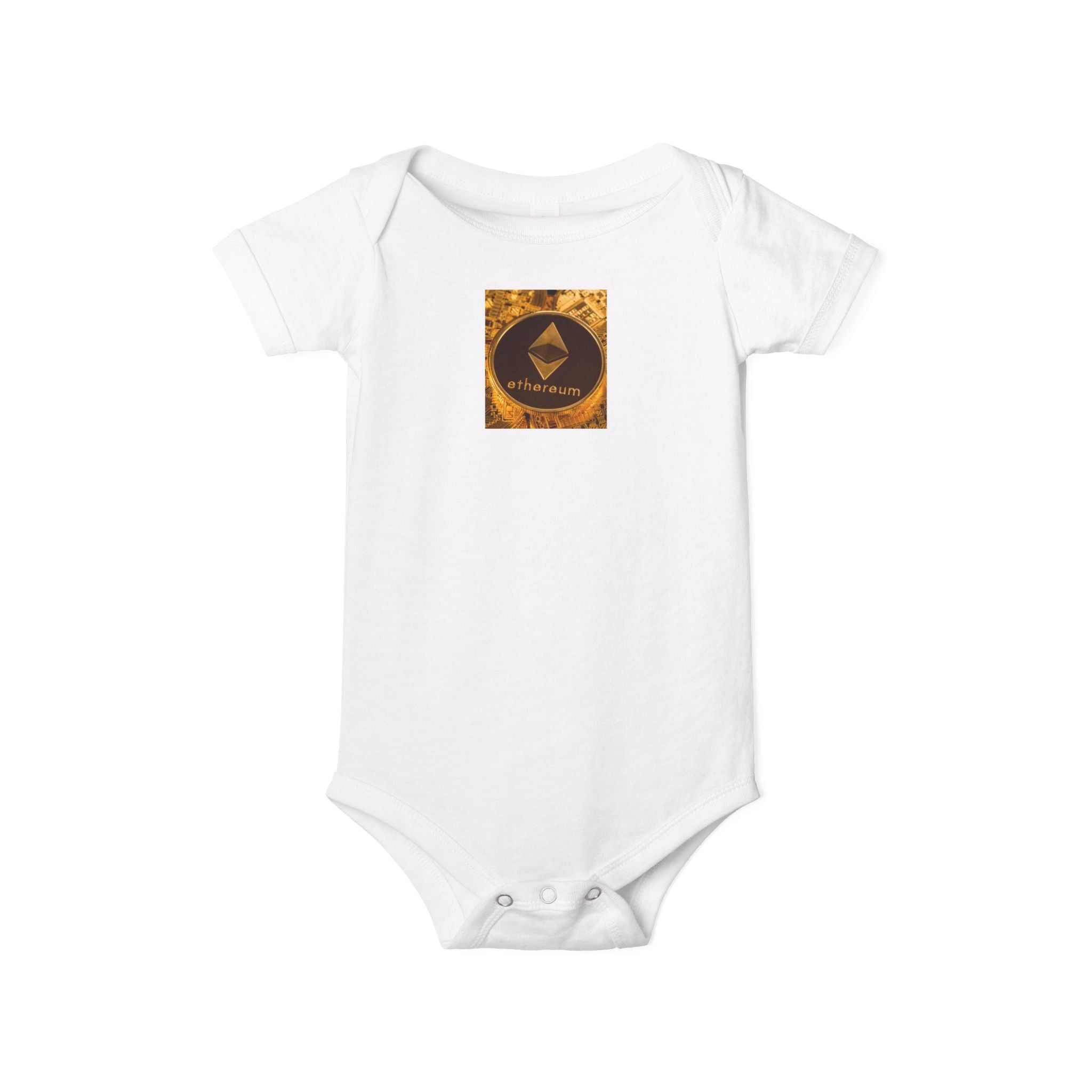 Grenouillère Bébé Logo Ethereum | Body Bébé Crypto
