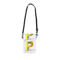 Yellow Letter P Monogram Small Cell Phone Wallet | Crossbody Phone Pouch