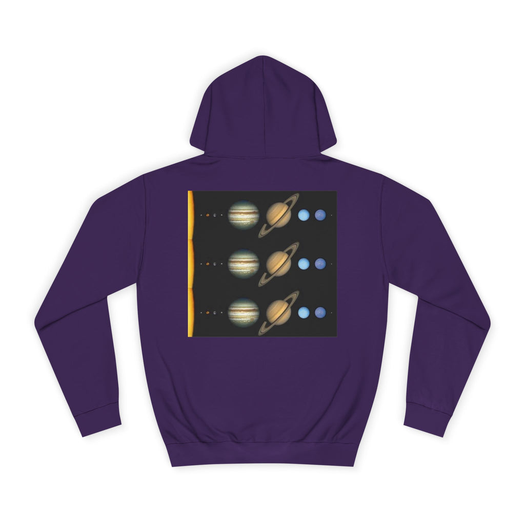 Solar System Planets Hoodie | Saturn Jupiter Earth Mars Nebula Design