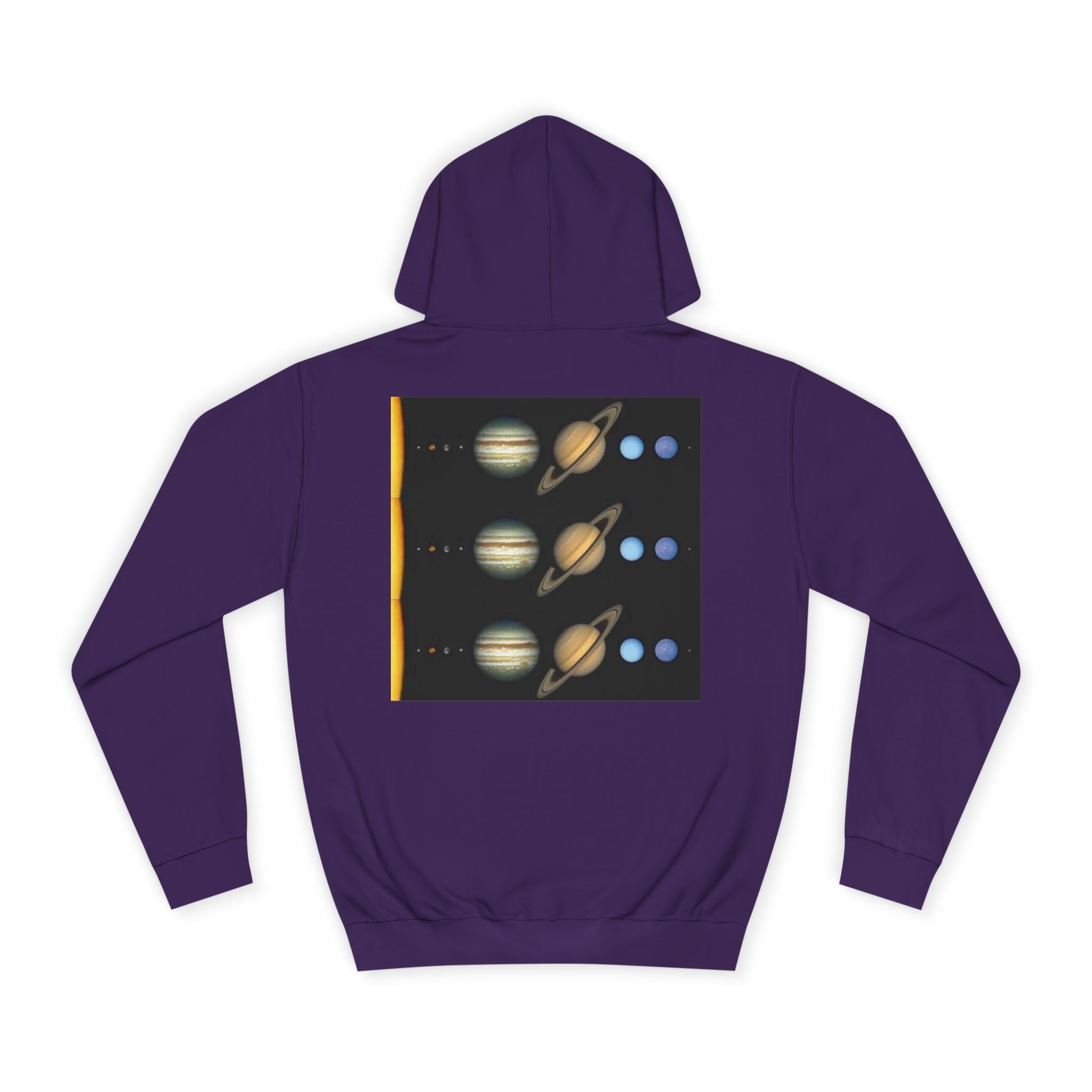 Solar System Planets Hoodie | Saturn Jupiter Earth Mars Nebula Design