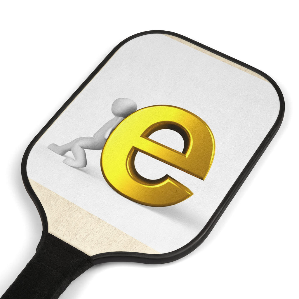 Gold Letter E Pickleball Paddle Kit | Pickleball Kit