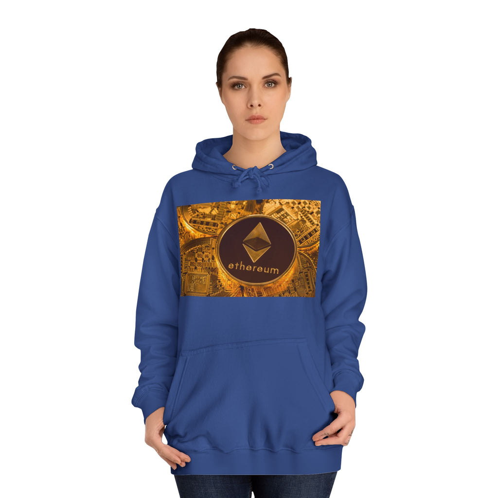 Ethereum Coin Hoodie | Crypto Logo Sweatshirt, Blockchain Design