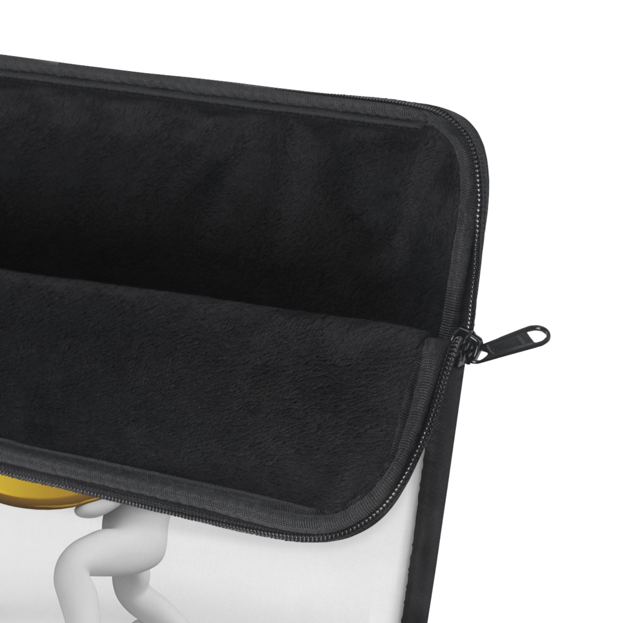 Gold Letter P Graphic Laptop Sleeve | Initial Monogram
