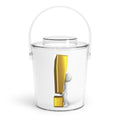 Gold Exclamation Mark Art Ice Bucket