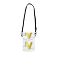 Yellow Letter V Pattern Cell Phone Wallet | Small Crossbody Phone Pouch