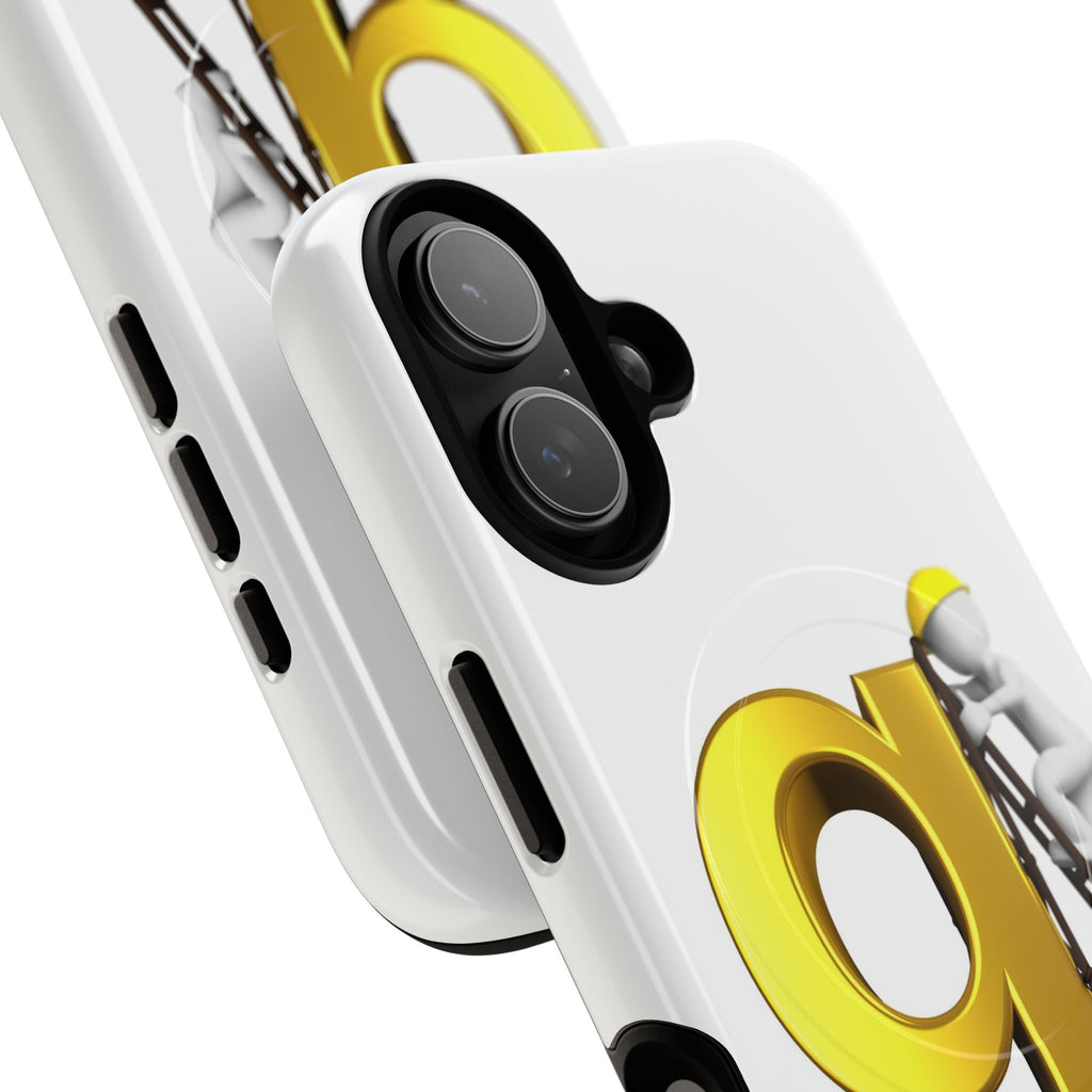 Golden Letter G Construction phone case | Magnetic Tough Case