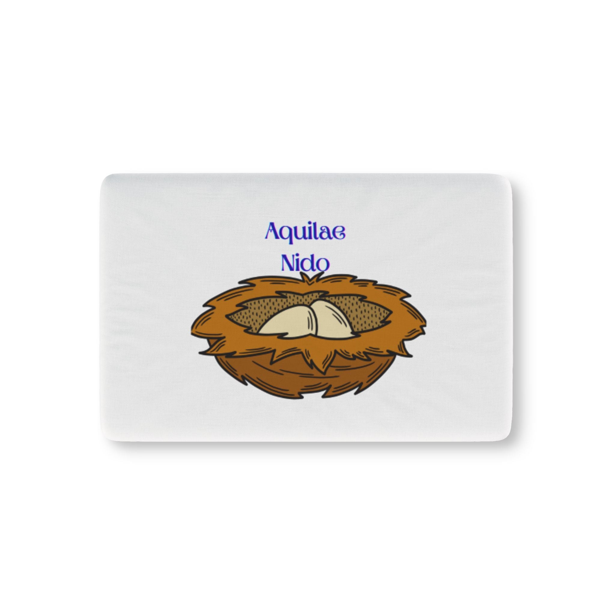 Aquilae Nido Nest Illustration Baby Fitted Crib Sheet