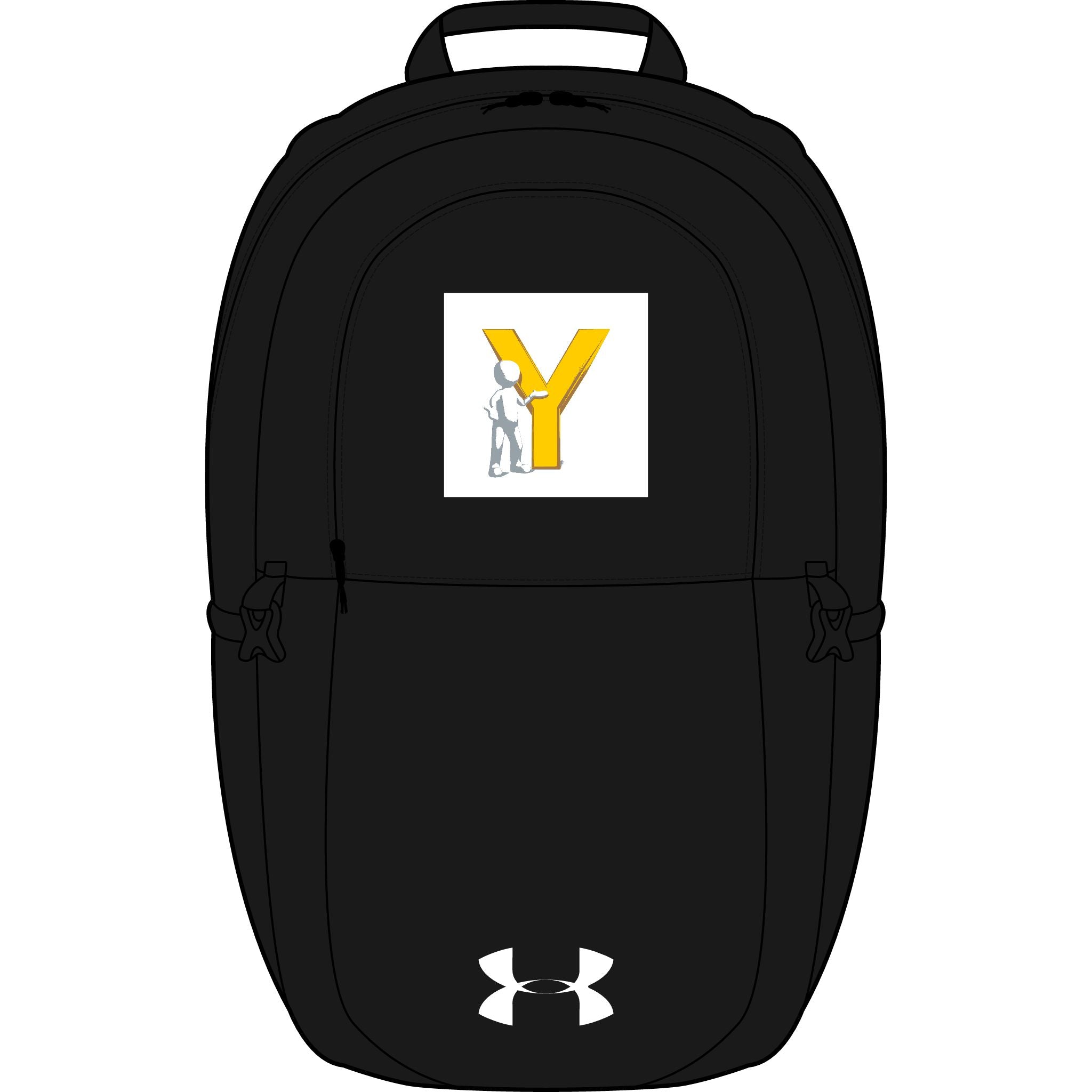Yellow Letter Y Monogram Backpack | Embroidered Initial