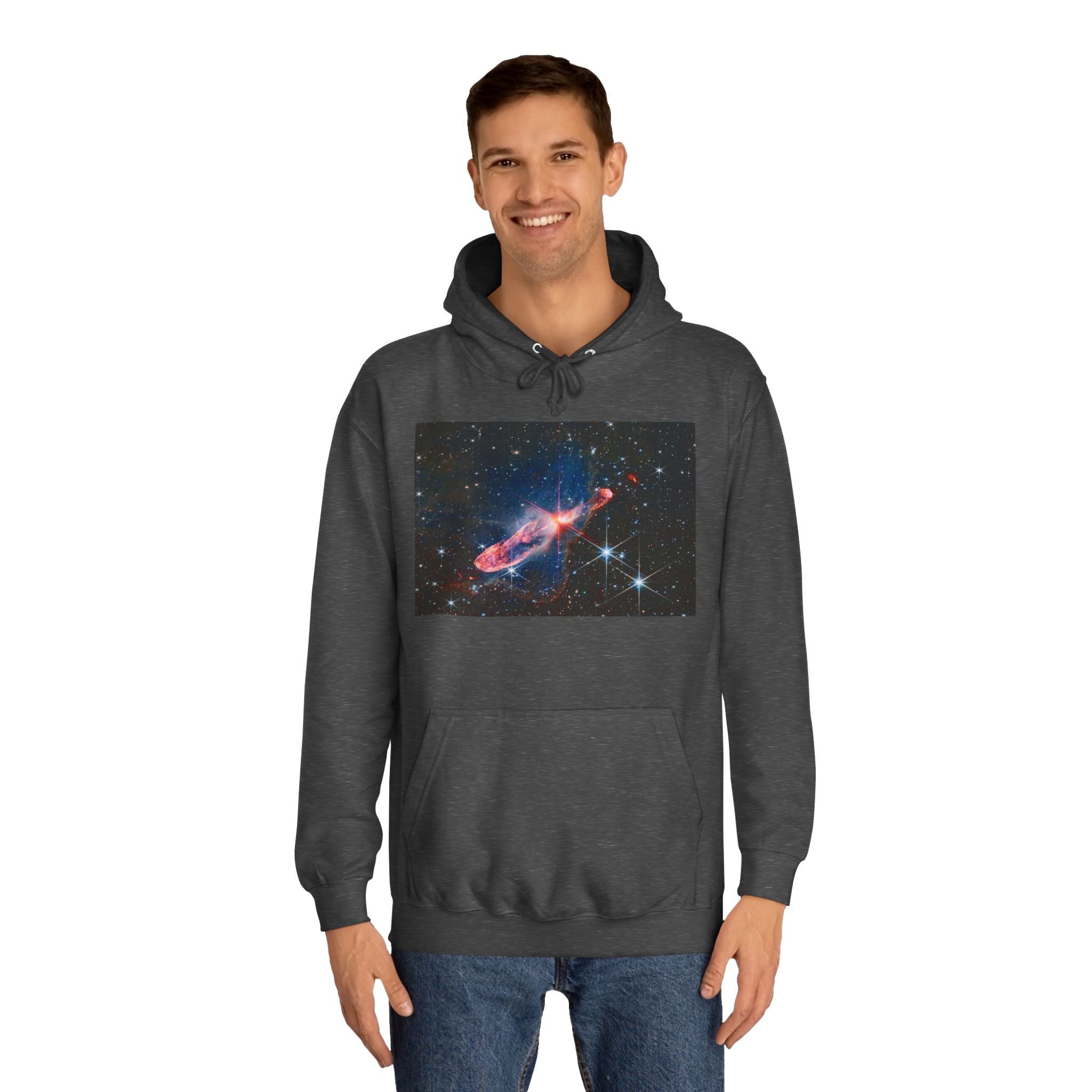 Nebula Space Photo Hoodie | Cosmic Galaxy Stars Astronautic Design