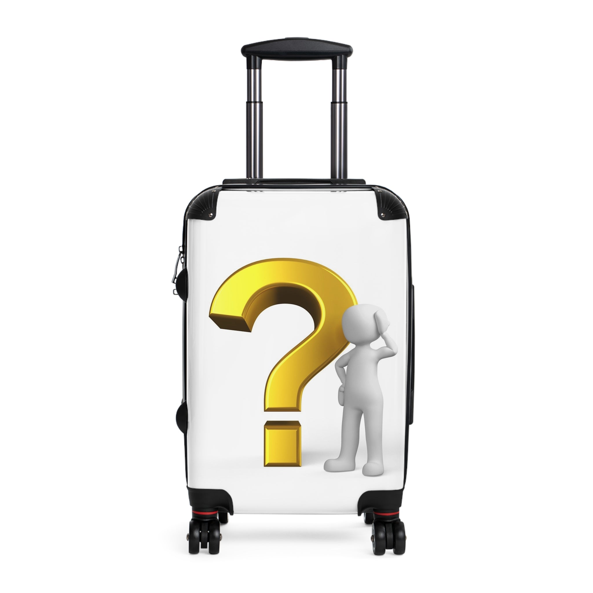Question Mark Traveler Suitcase | Personalized Luggage, Mystery Design