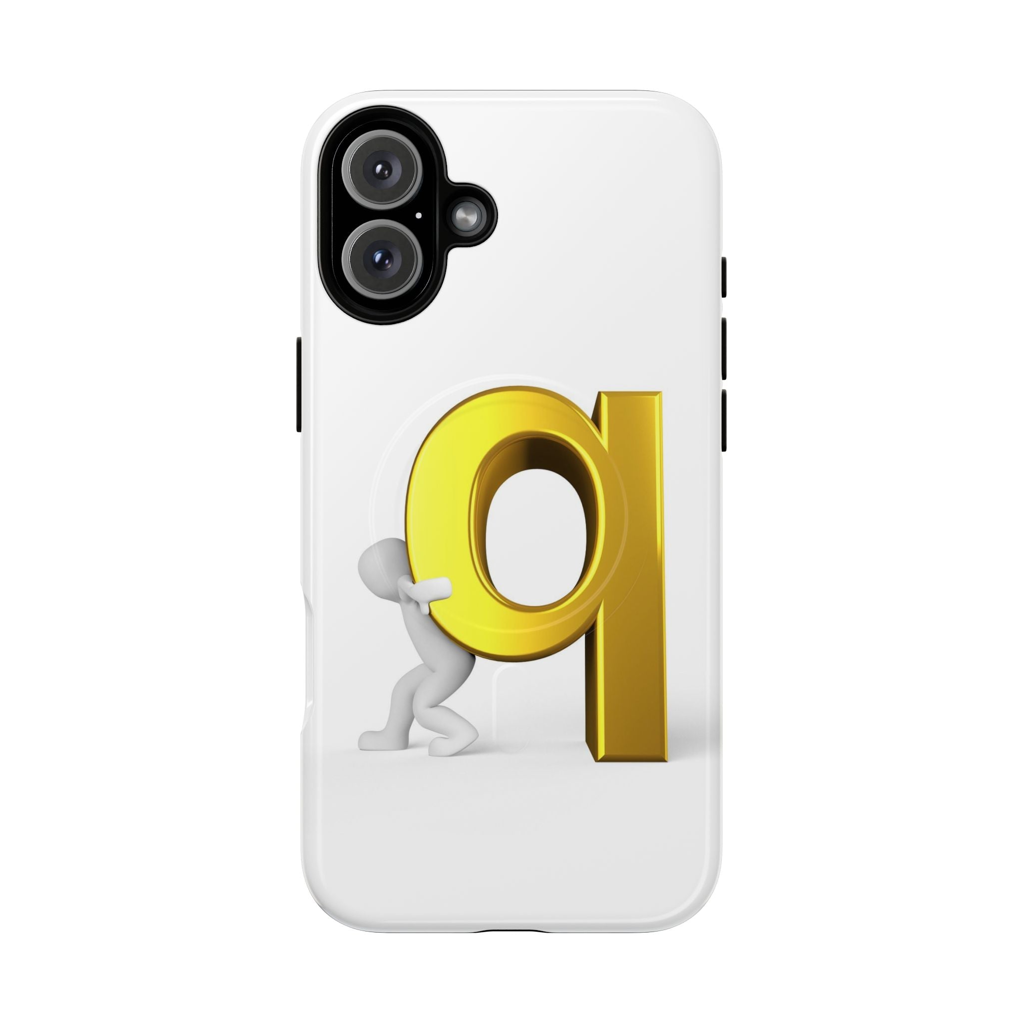 Coque de téléphone Lettre Q Dorée | Coque magnétique robuste