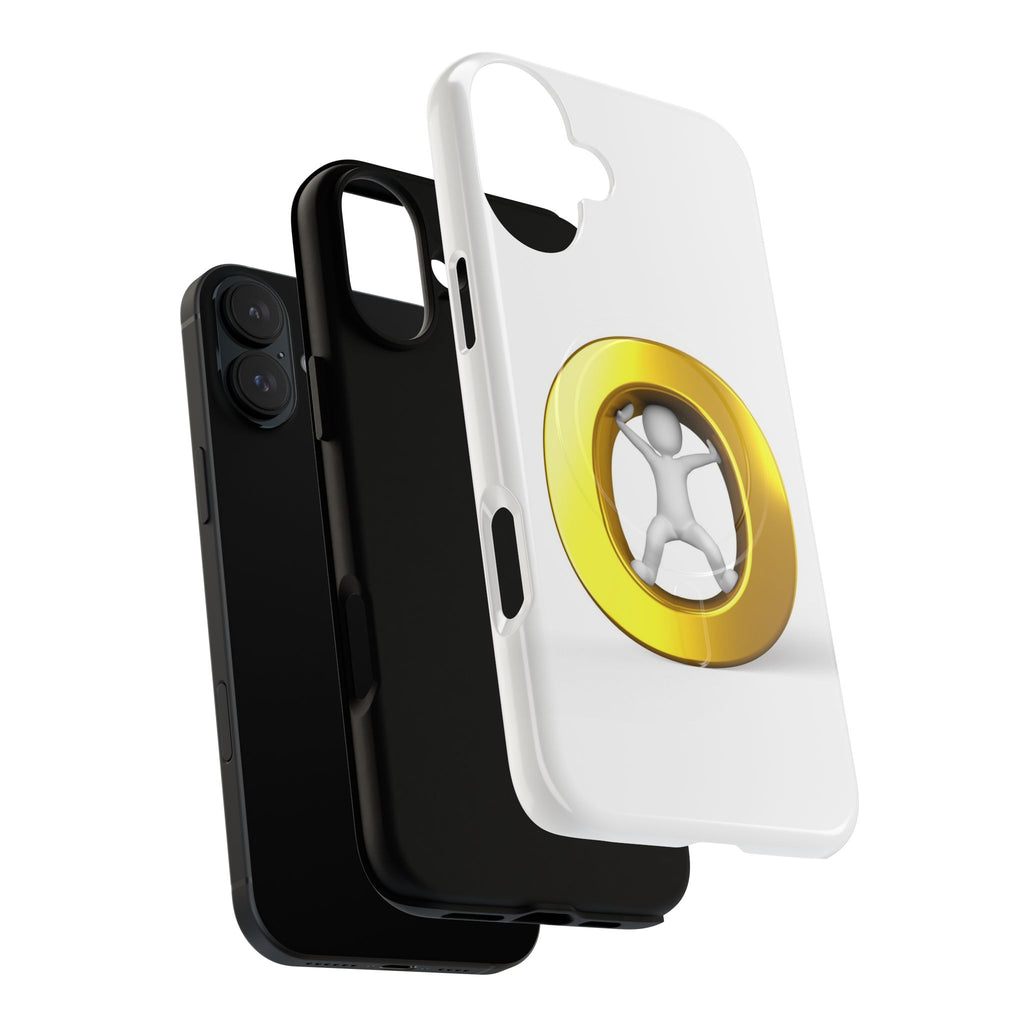 3D Gold Letter O Figure Phone Case | Tough Magnetic Case