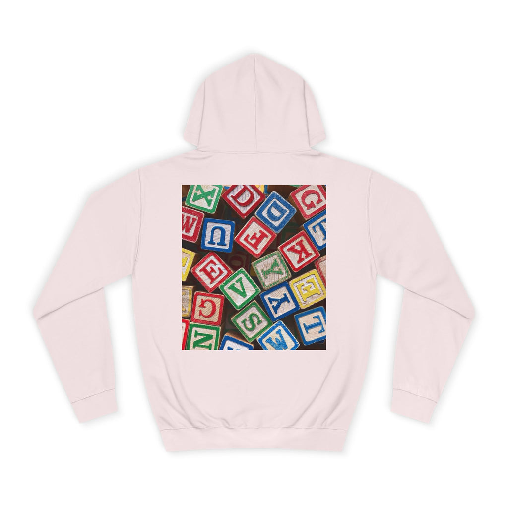 Colorful Alphabet Blocks Hoodie | Kids Letter Blocks Design