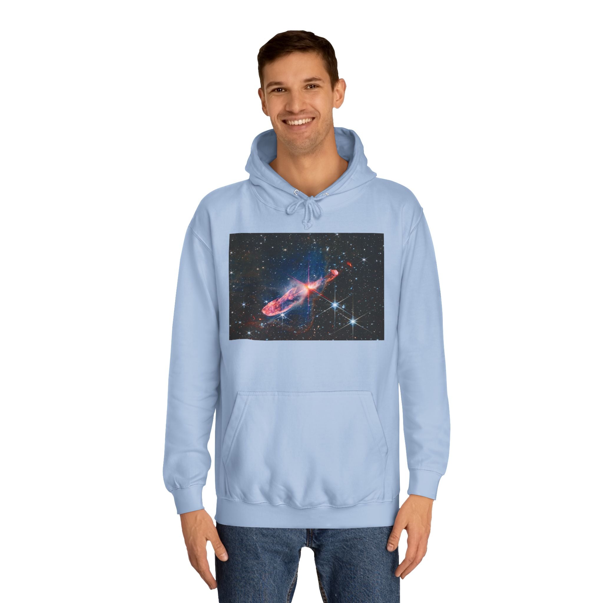 Nebula Space Photo Hoodie | Cosmic Galaxy Stars Astronautic Design