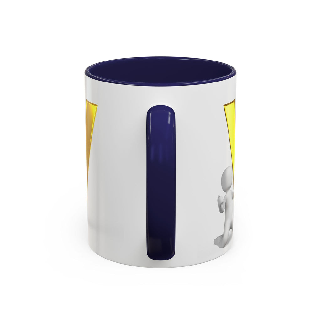 Gold Letter V Mug | Accent Coffee Mug 11oz 15oz