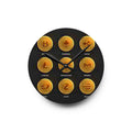 Cryptocurrency Coin Icons Acrylic Wall Clock | Bitcoin Ethereum Ripple Litecoin Monero