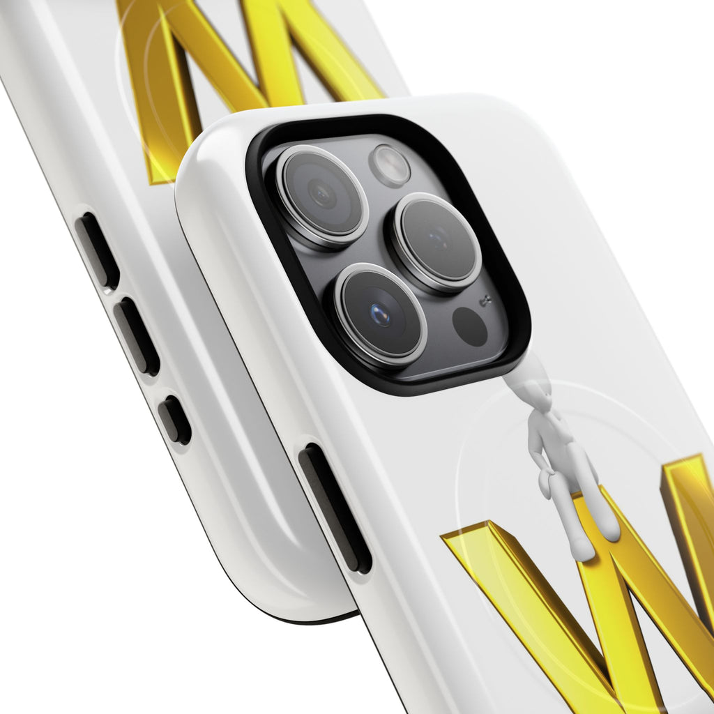 3D Stick Figure on Gold W Phone Case | Tough Magnetic Case