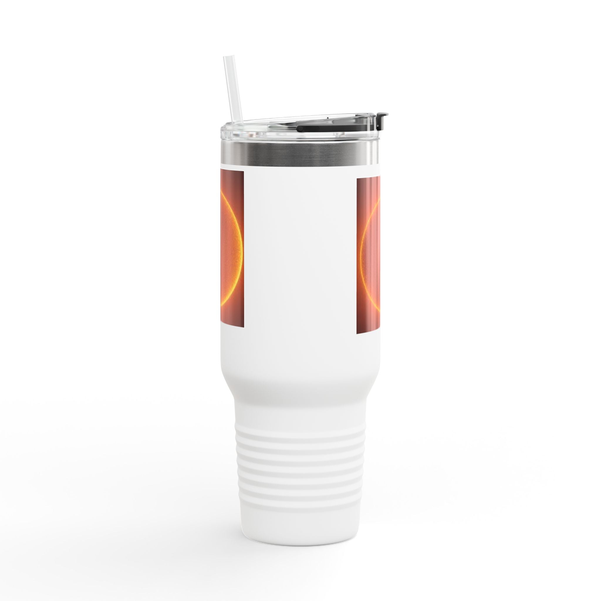 Mug de voyage isolé 40oz Disque solaire lumineux