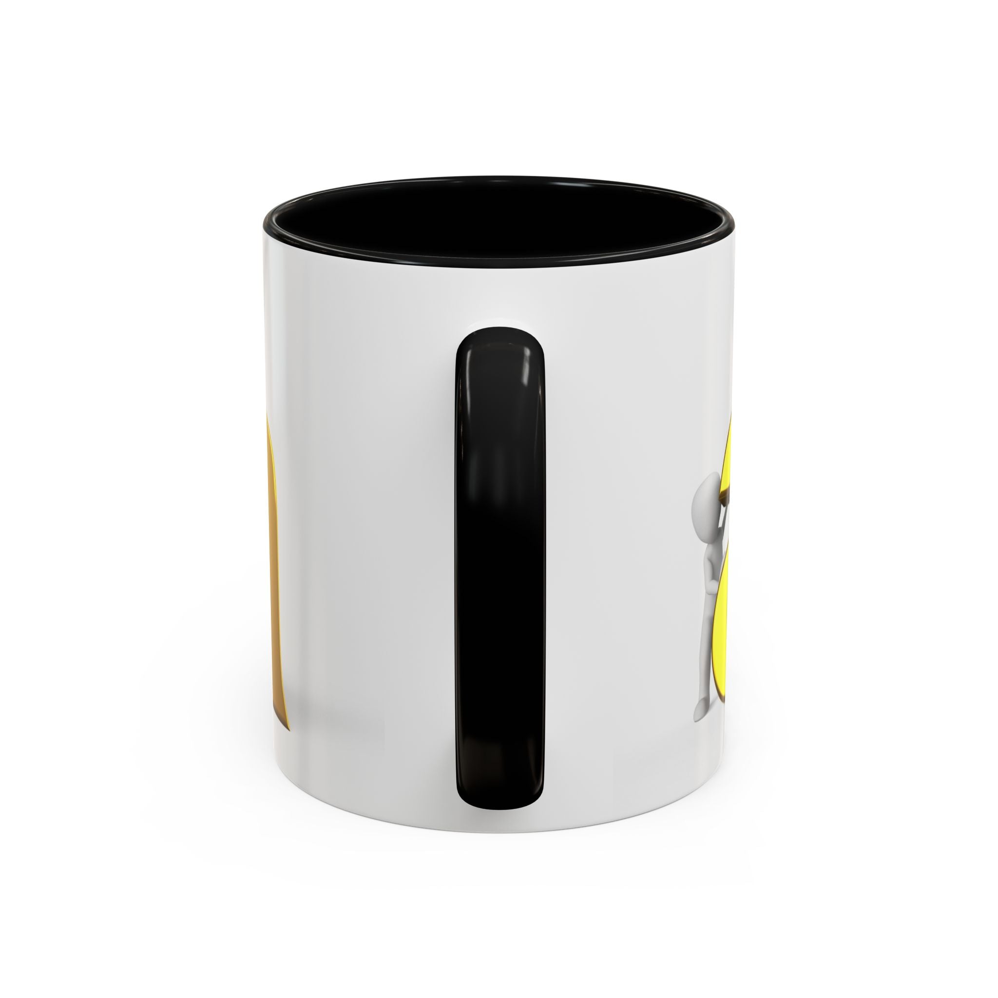 Gold Letter A Monogram Mug | Accent Coffee Mug 11oz 15oz