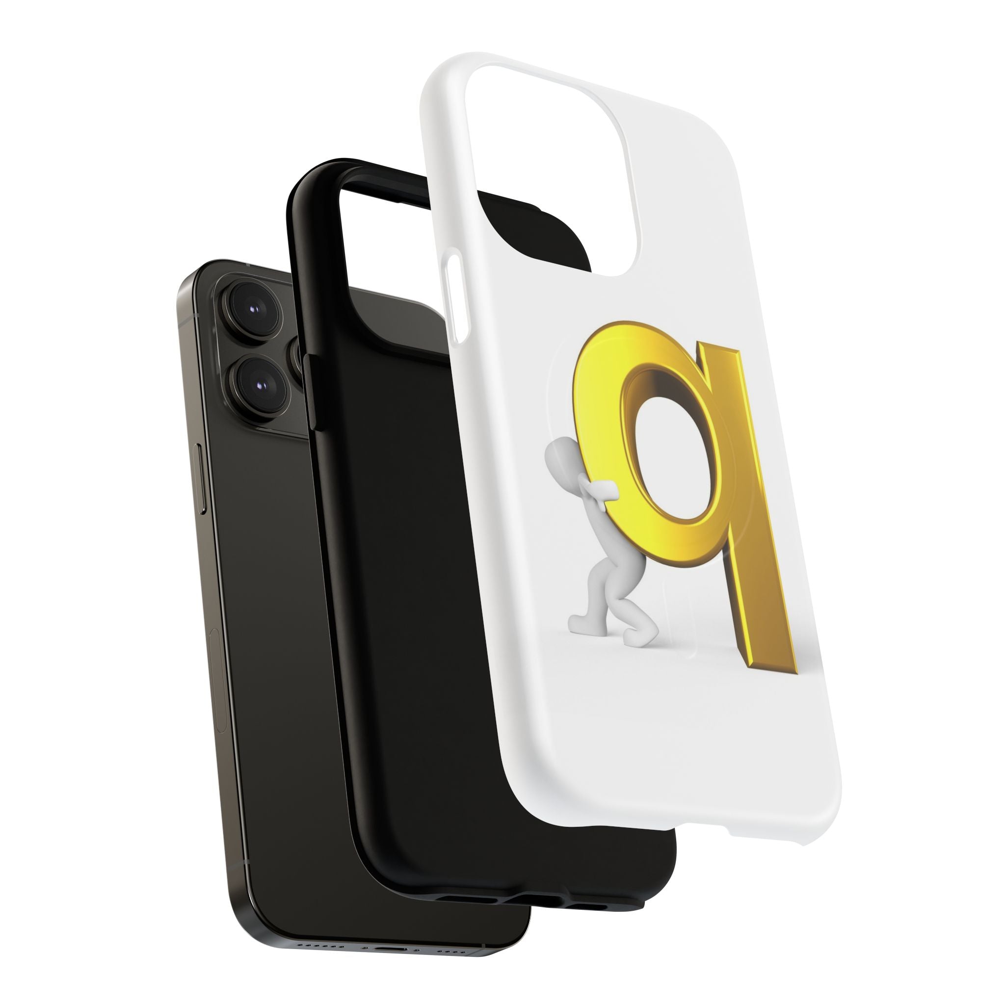 Gold Letter Q Phone Case | Tough Magnetic Case